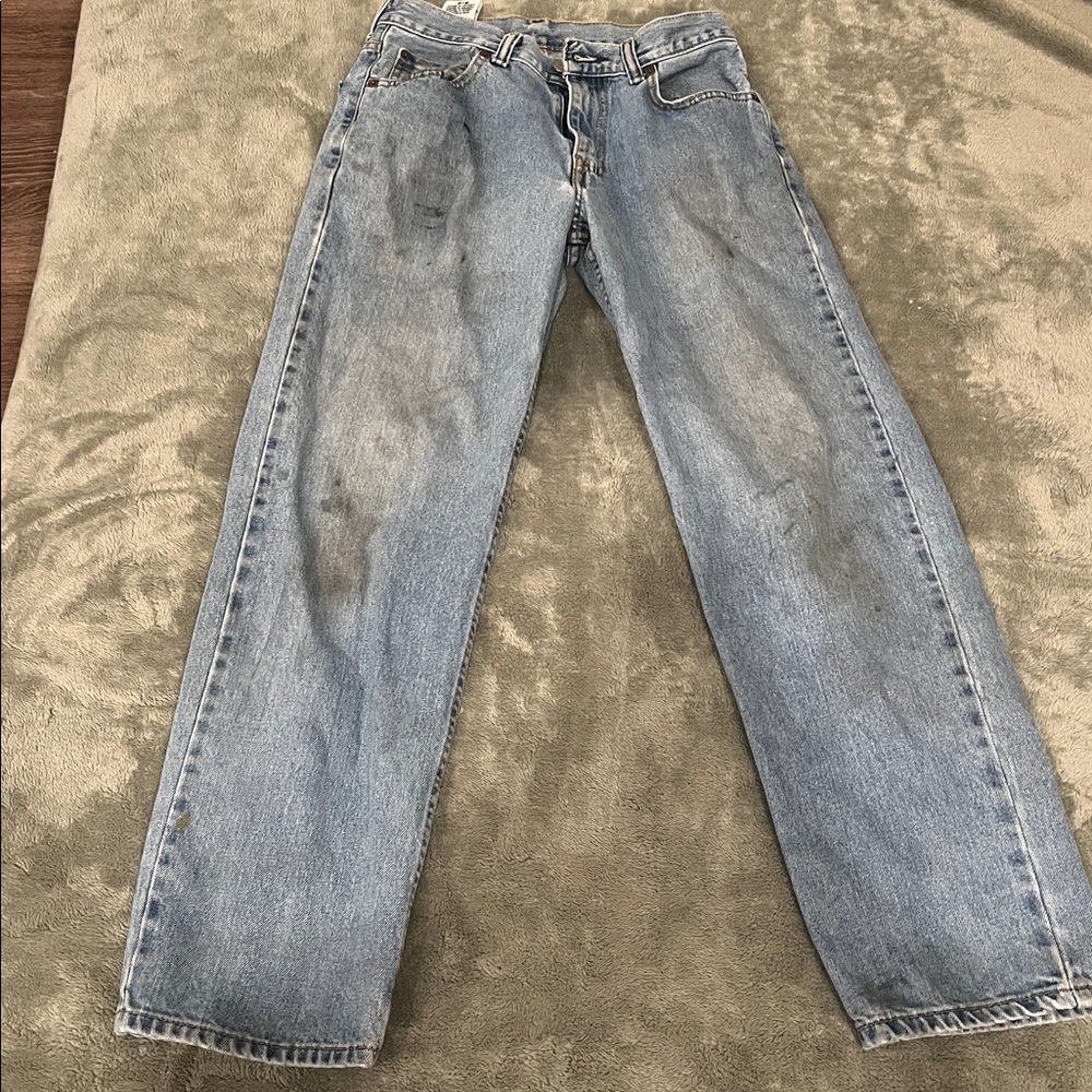 Levi's 550 Light Blue Denim Jeans
